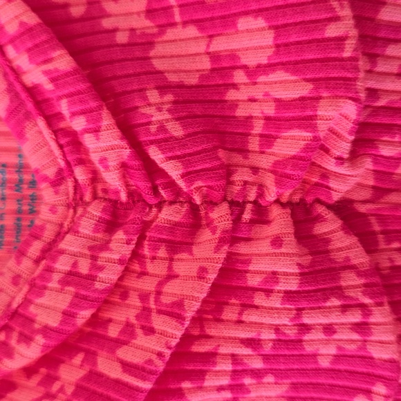 THEREABOUTS BRAND GIRLS PINK FLORAL & PEACH SUMMER TANK TOPS SIZE LARGE 14 - Picture 5 of 14